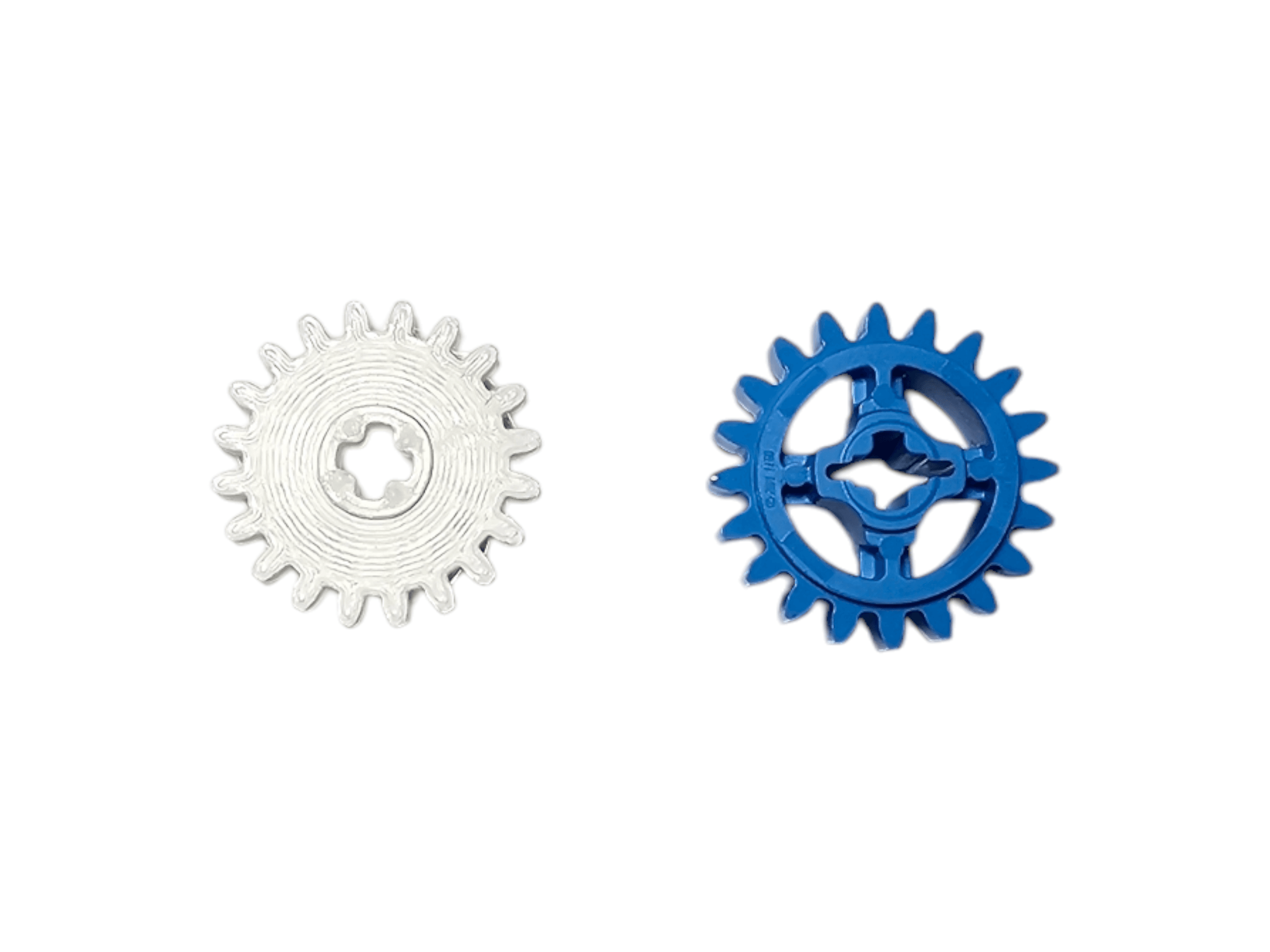 Technic compatible Custom Gear 20 Tooth Half Stud Wide - Image 2